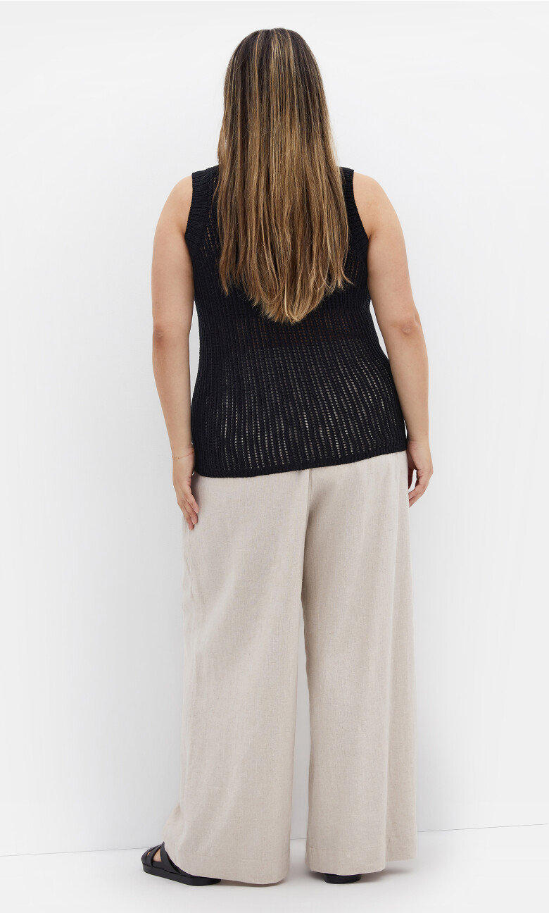 Talia Knit Tank - black