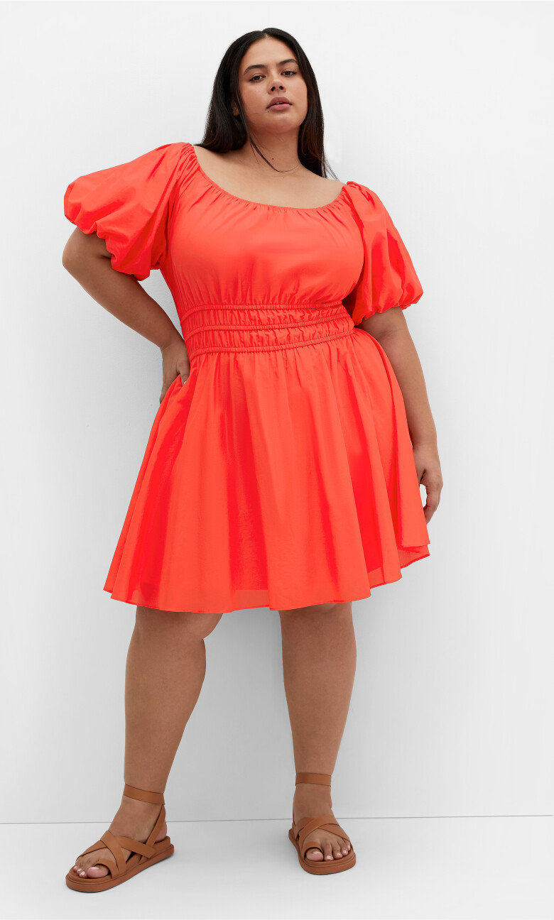 Lillian Mini Dress - pink coral
