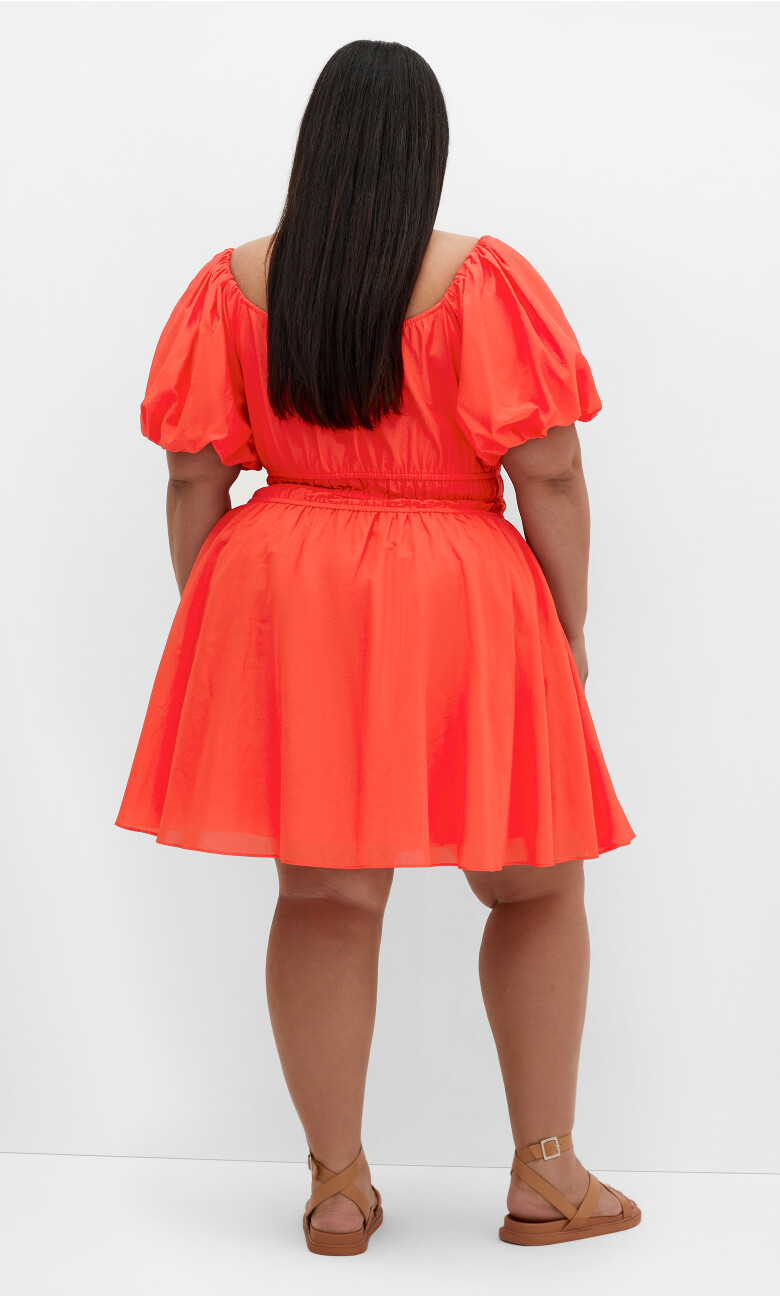 Lillian Mini Dress - pink coral