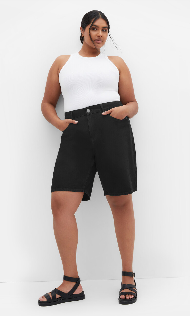 Denim Laila Short - black