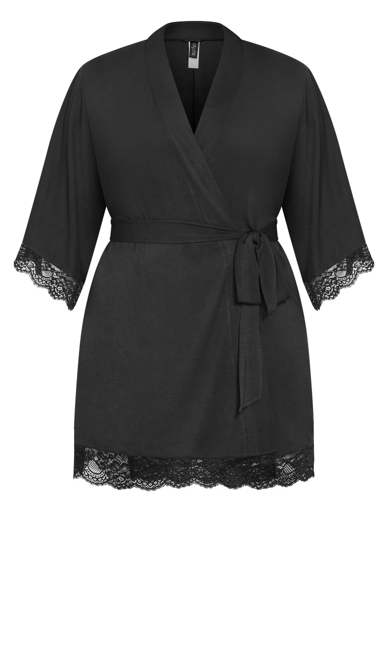 Juliette Short Robe - black