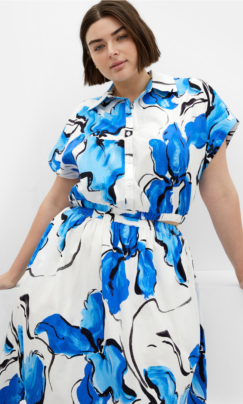 SHIRT VACAY PRT - Painted Bloom