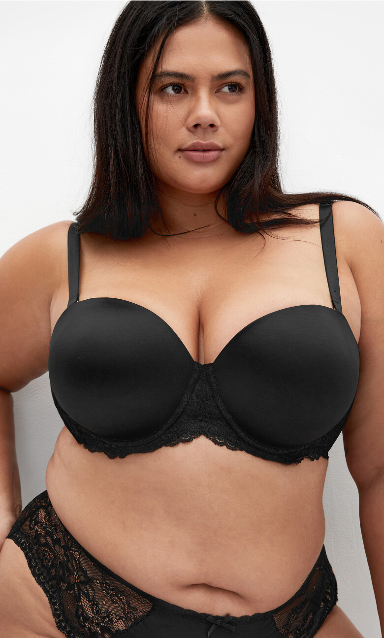 Plus Size S&C Mltiwy Bra Blk - Black