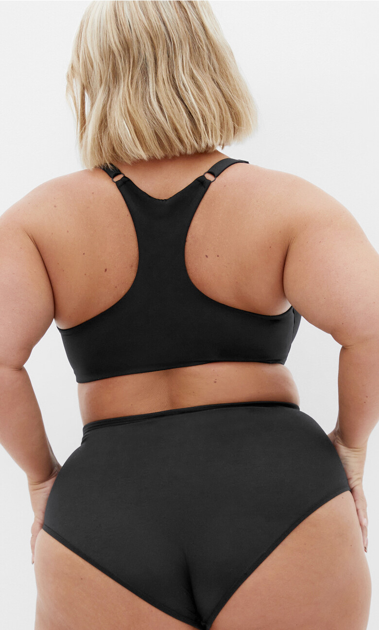 Iris Contour Racerback Bra - black