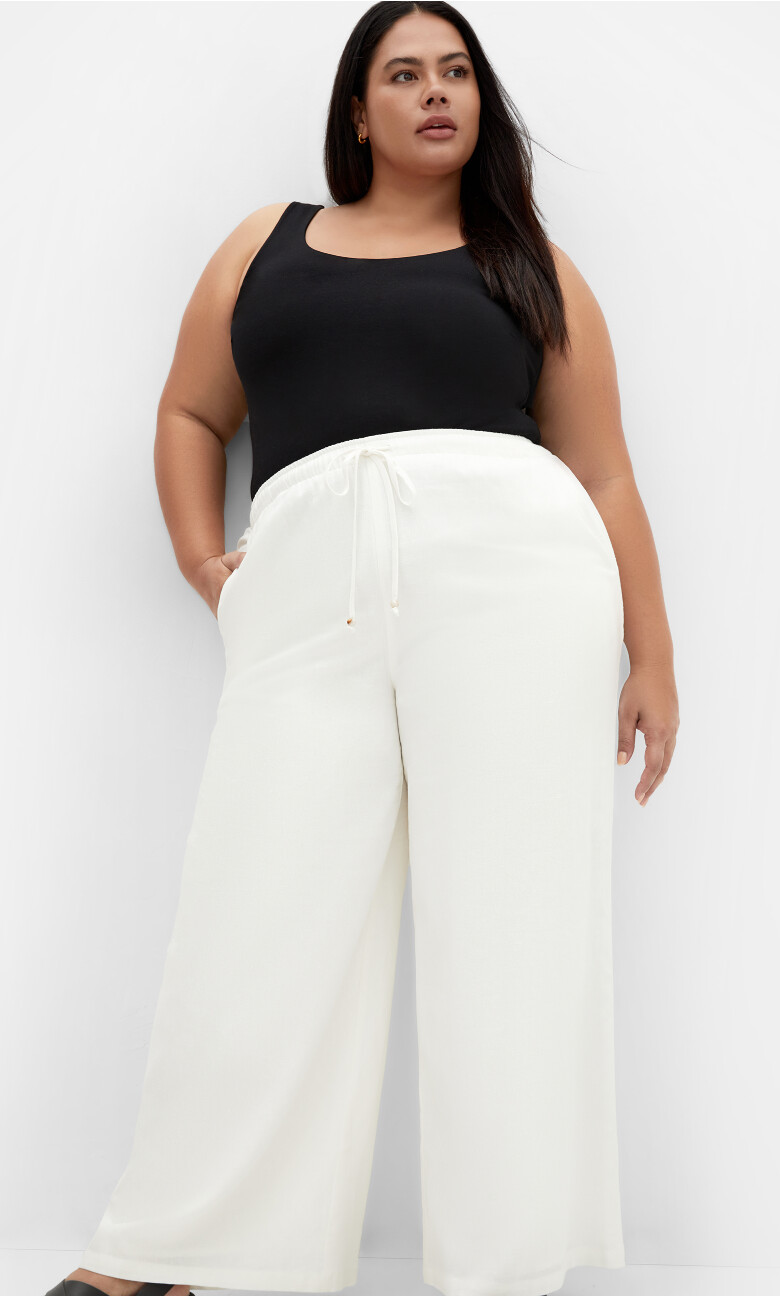 Holly Longline Pant - ivory