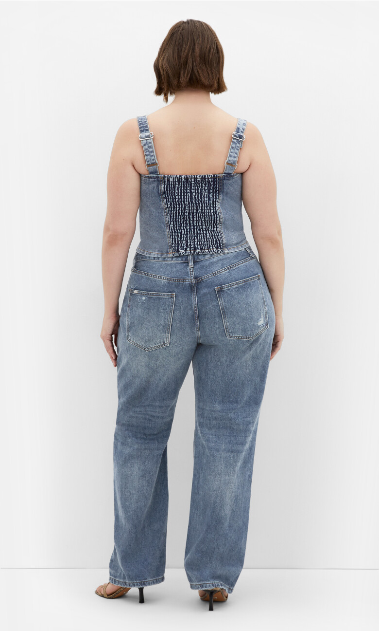 Denim Dreams Corset - mid denim