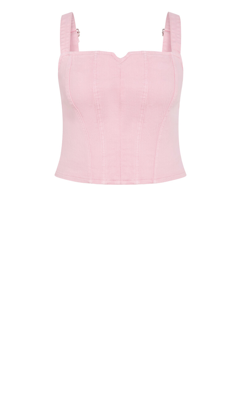 Denim Dreams Corset - pink