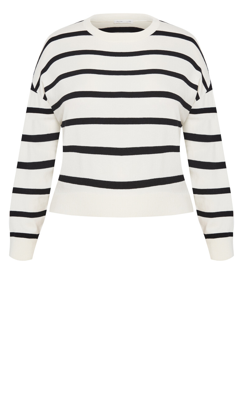 Kenia Stripe Jumper - ivory