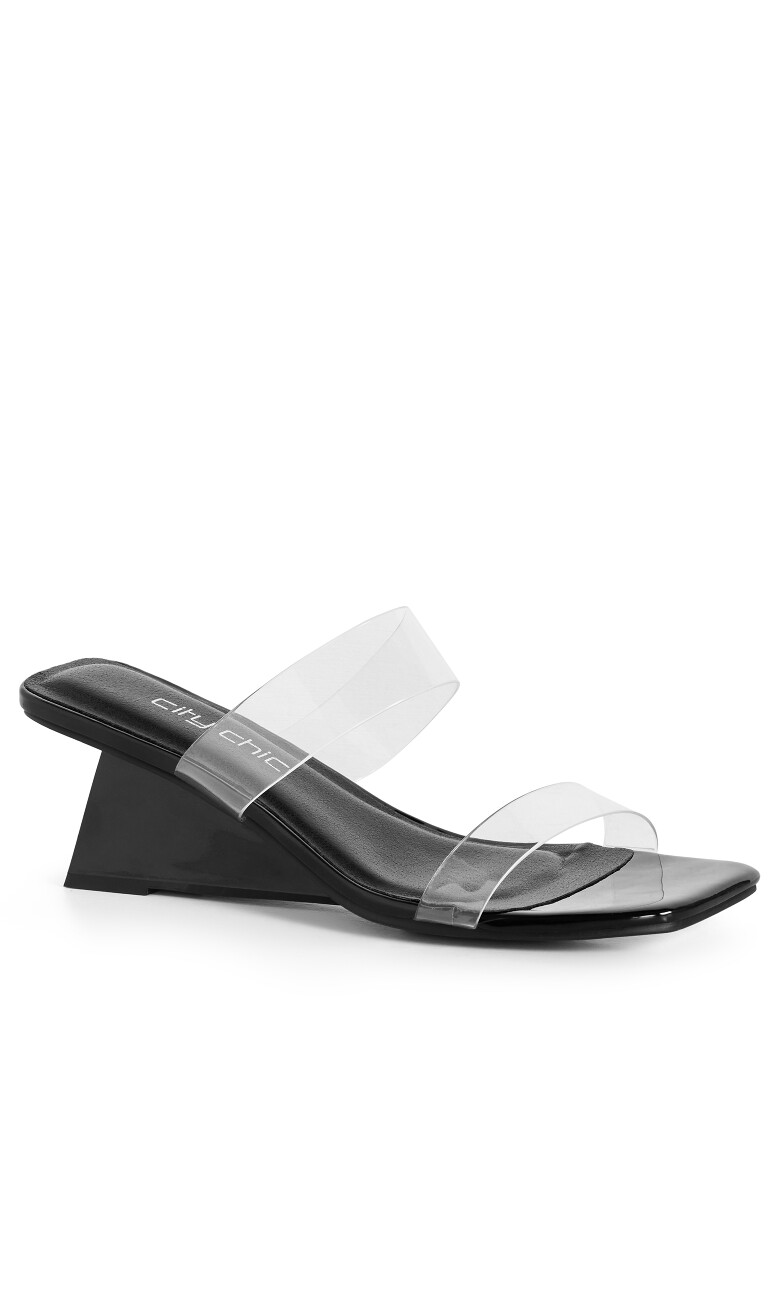 WIDE FIT Layla Wedge - black