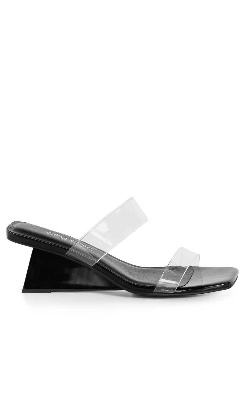 WIDE FIT Layla Wedge - black
