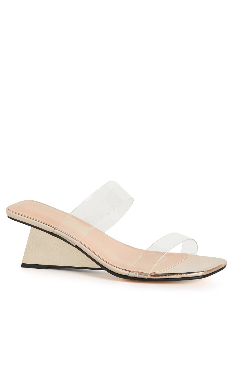 WIDE FIT Layla Wedge - gold