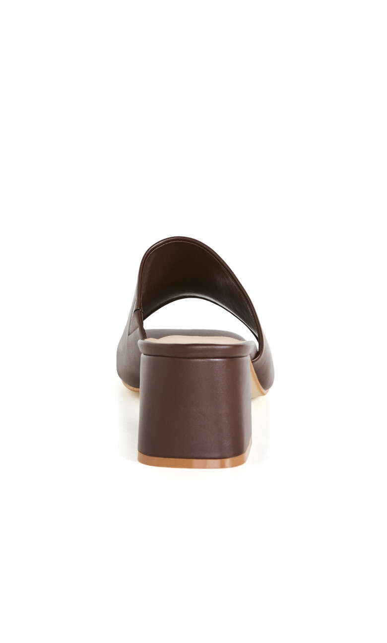 WIDE FIT Hazel Heel - chocolate