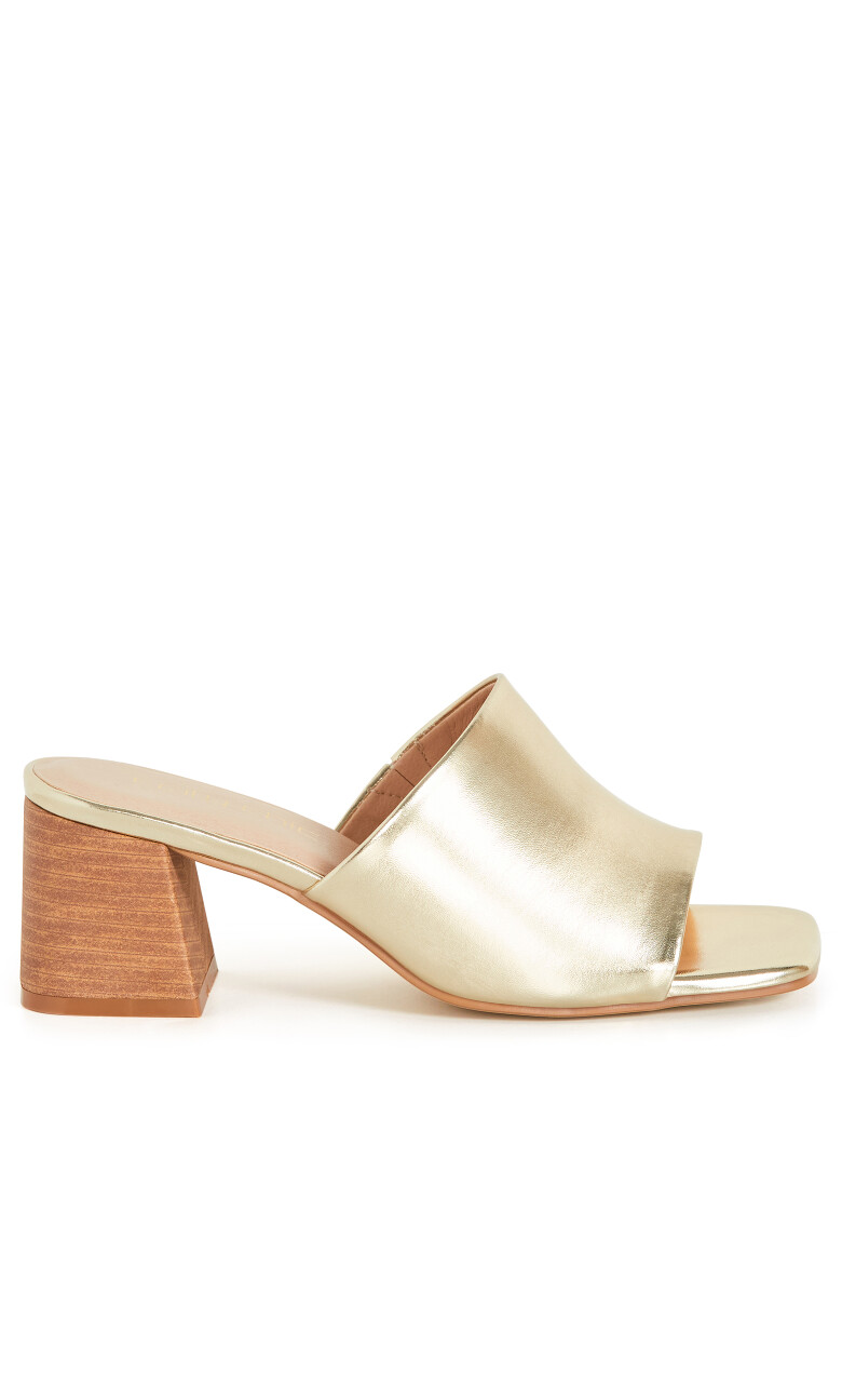 WIDE FIT Hazel Heel - gold