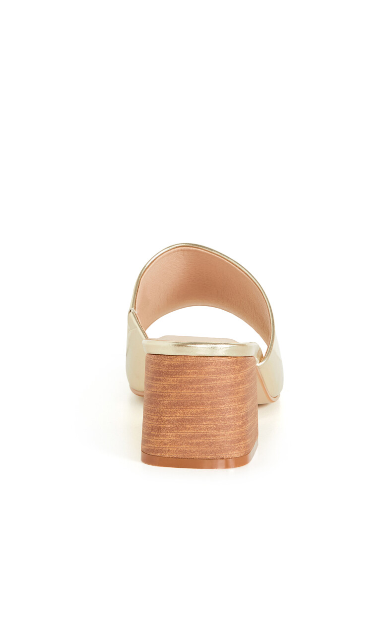 WIDE FIT Hazel Heel - gold