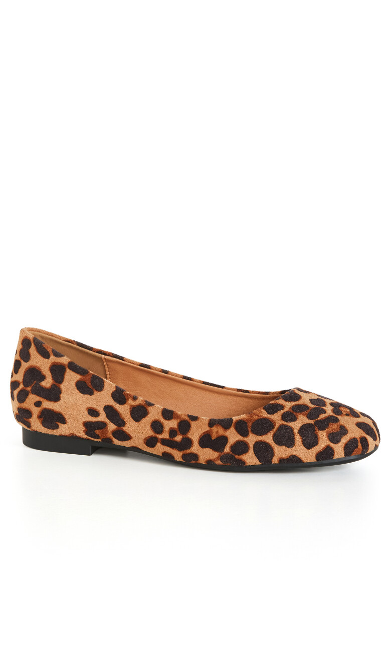 WIDE FIT Rae Ballet Flat - leopard