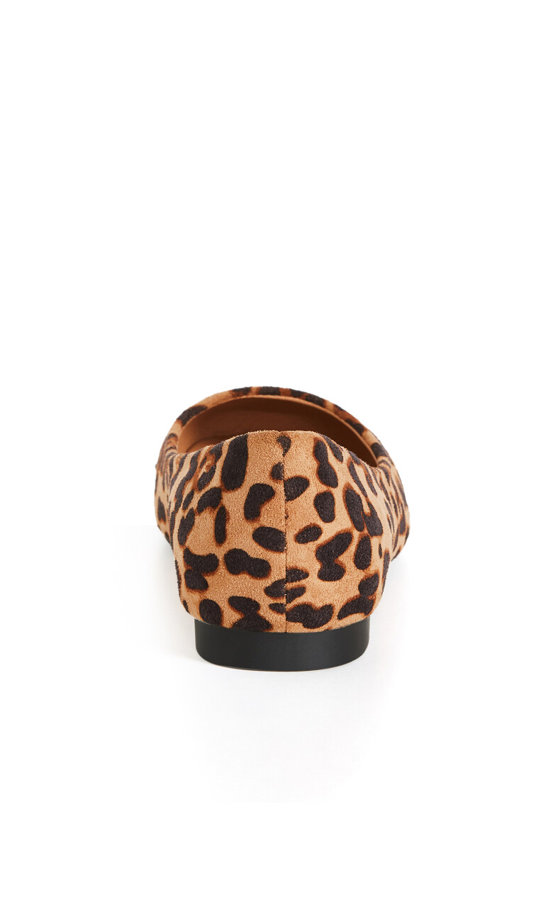 WIDE FIT Rae Ballet Flat - leopard