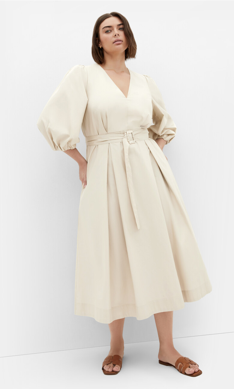 Plus Size Dress Kaiya - Taupe