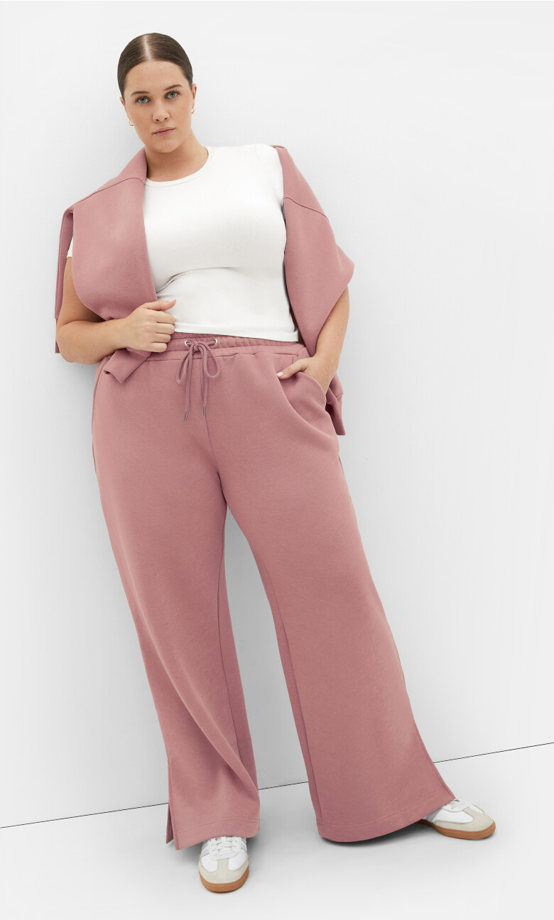 Plus Size Finesse Trackpant - Dusty Mauve