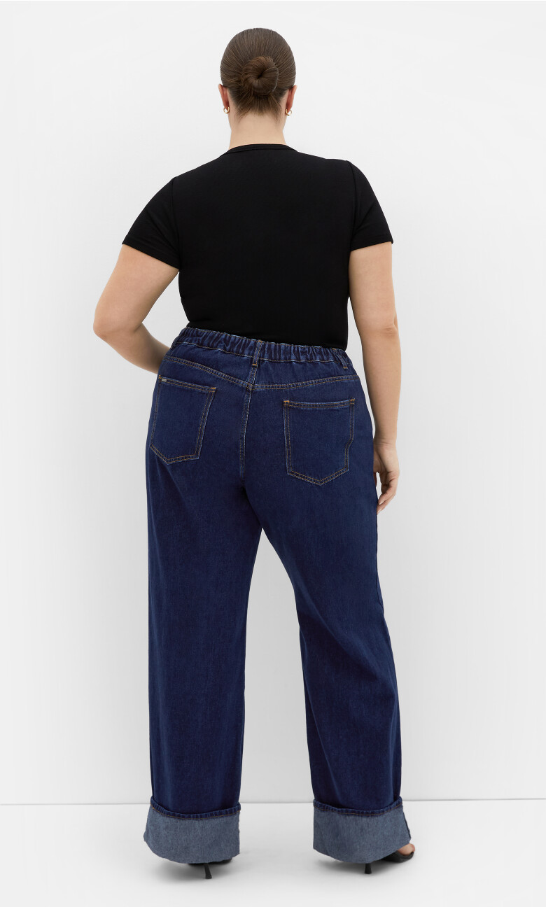 Harley Fit Bella Wide Leg Jean - dark wash