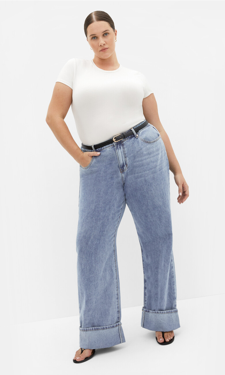 Plus Size Harley Bella Jean - Light Denim