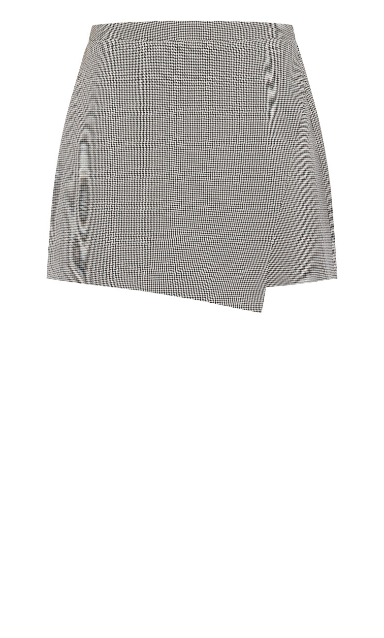 Hailey Check Skort - neutral print