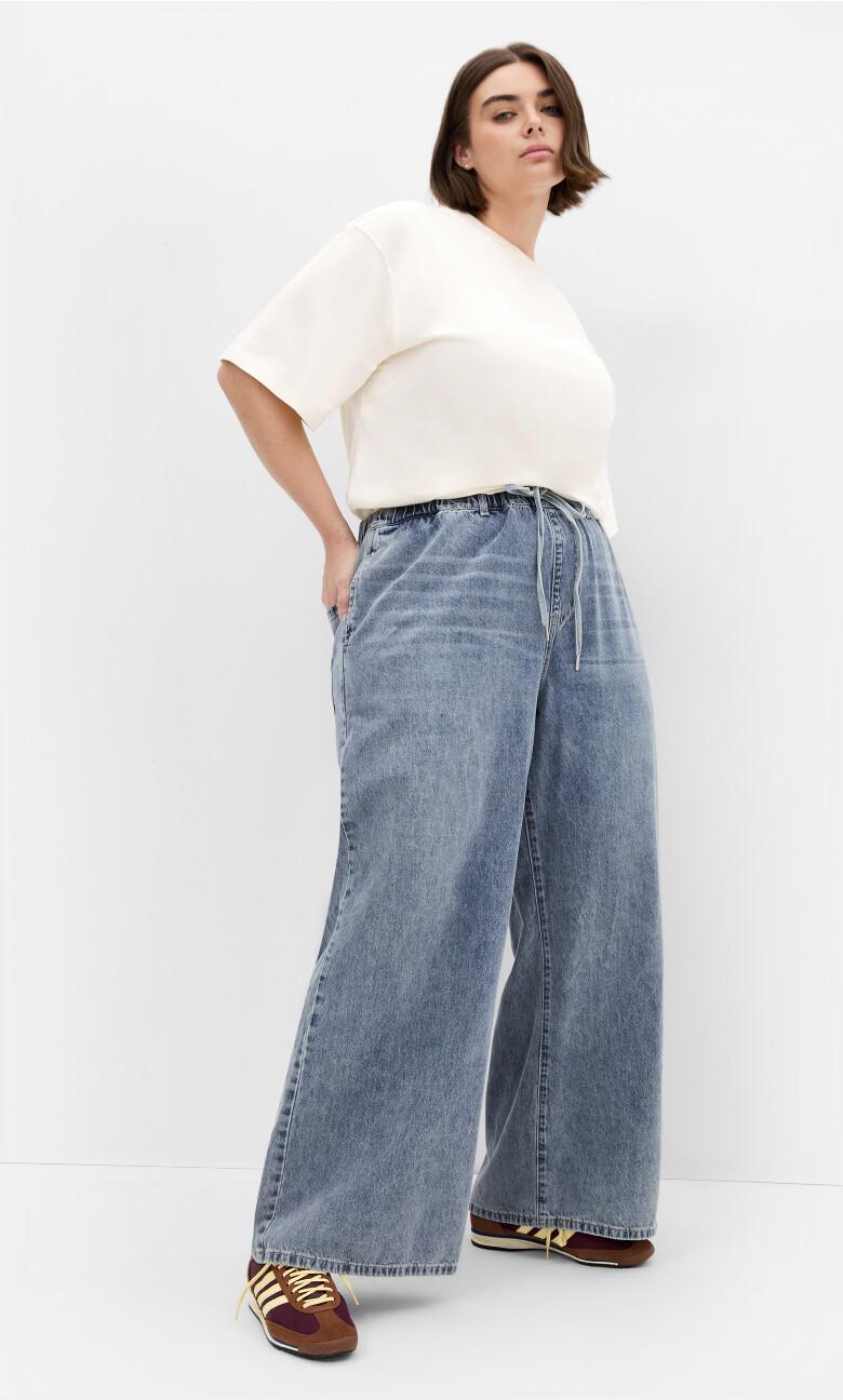 Jorja Wide Leg Jean - light wash