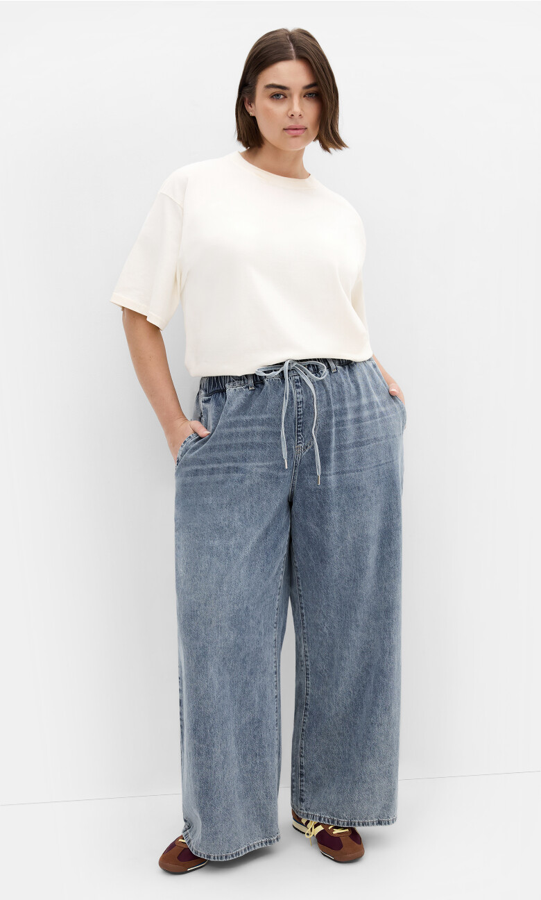 Jorja Wide Leg Jean - light wash