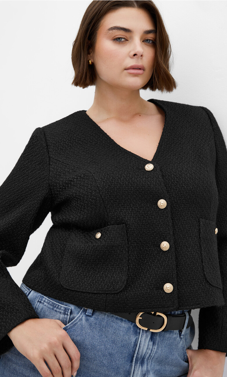 Plus Size Annabelle Jacket - Black