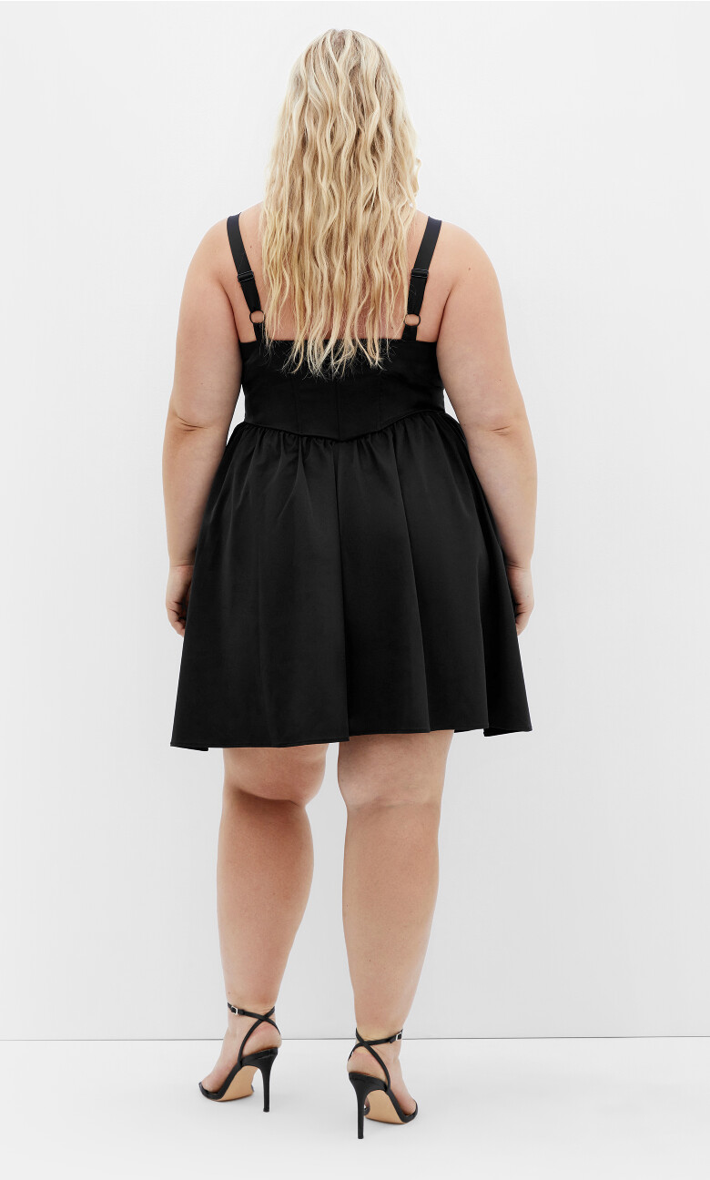 Sweet Mini Corset Dress - black