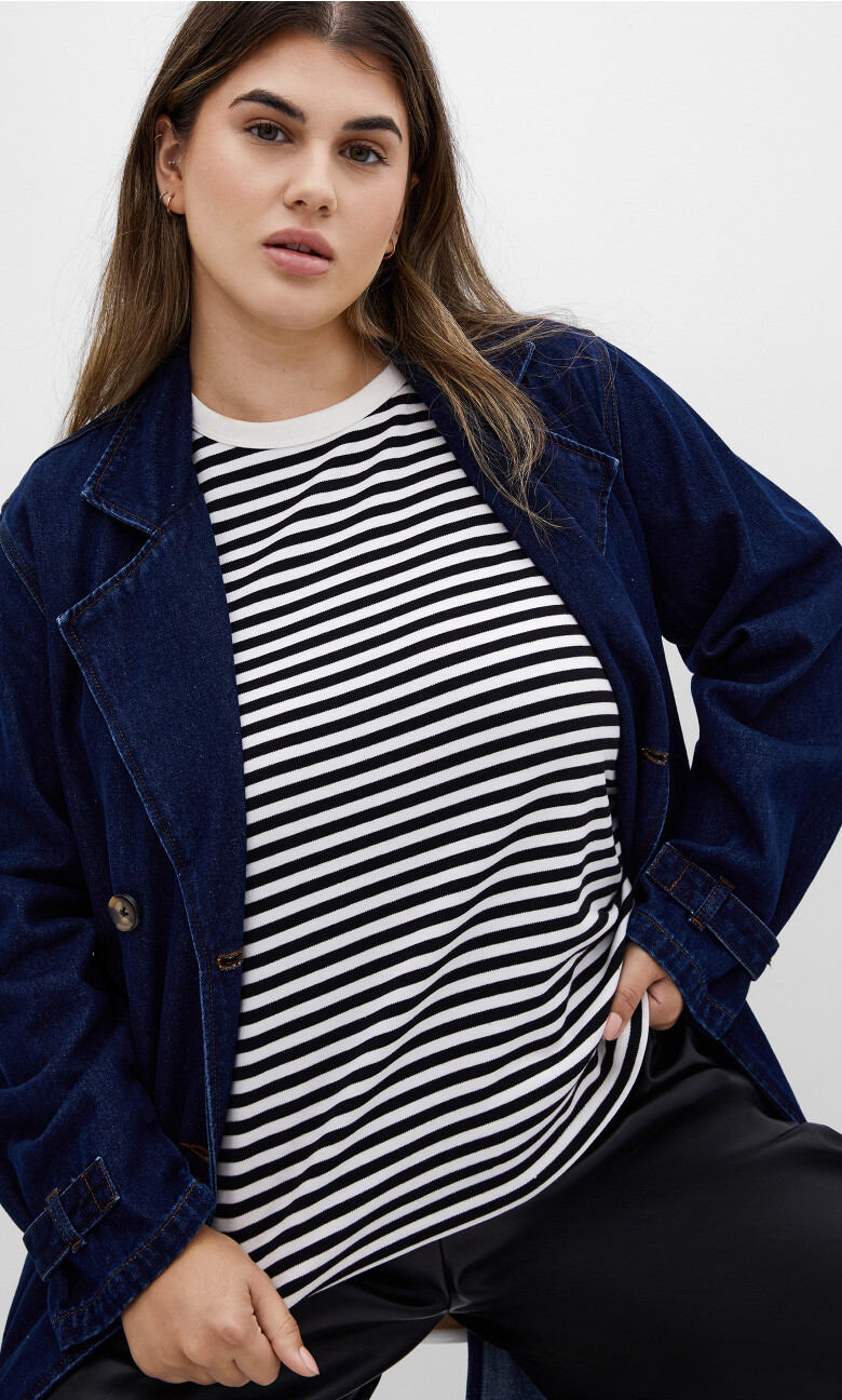 Plus Size Tee Tessa - Stripe