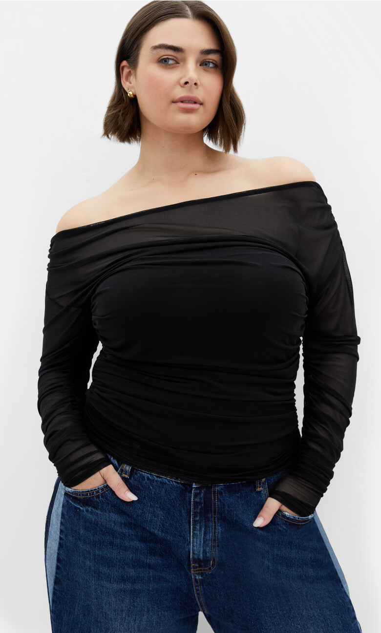 Plus Size Anastasia Top - Black