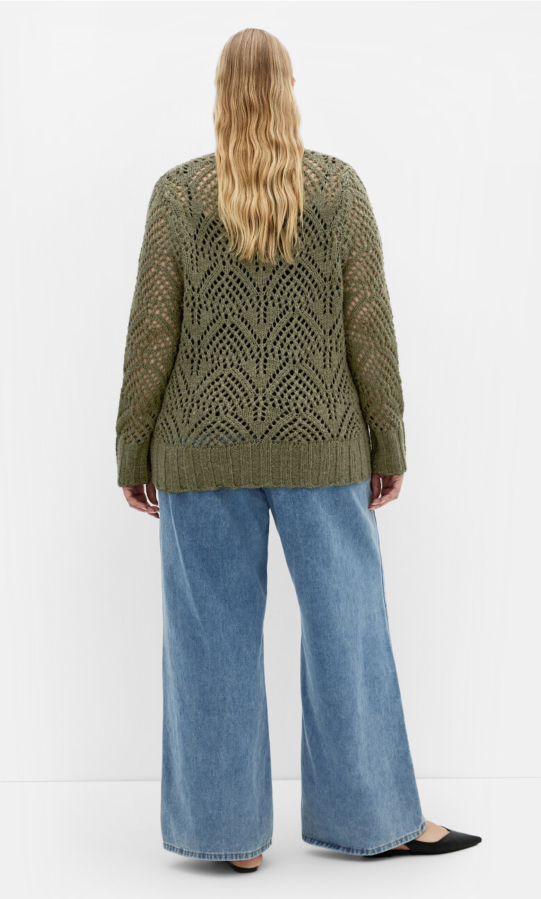 Beck Wool Blend Jumper - khaki