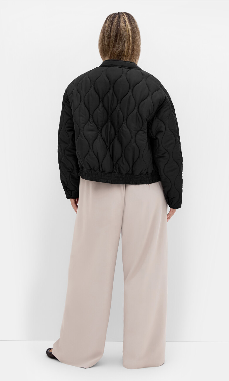 Leah Puffer Jacket - black