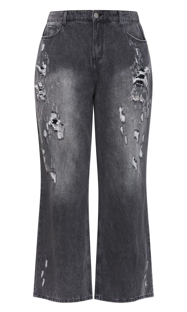 Harley Fit Rodeo Straight Leg Jean - grey wash