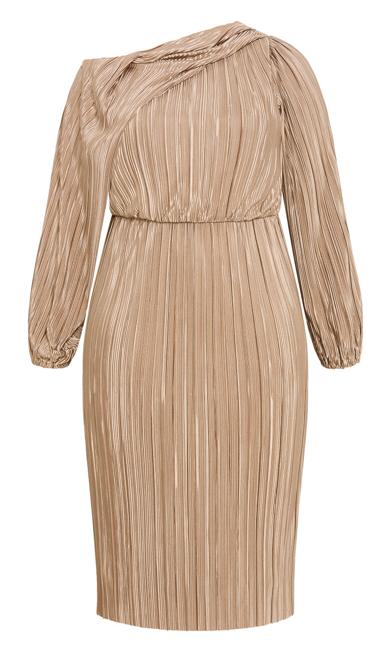 Jay Off Shoulder Dress - oyster