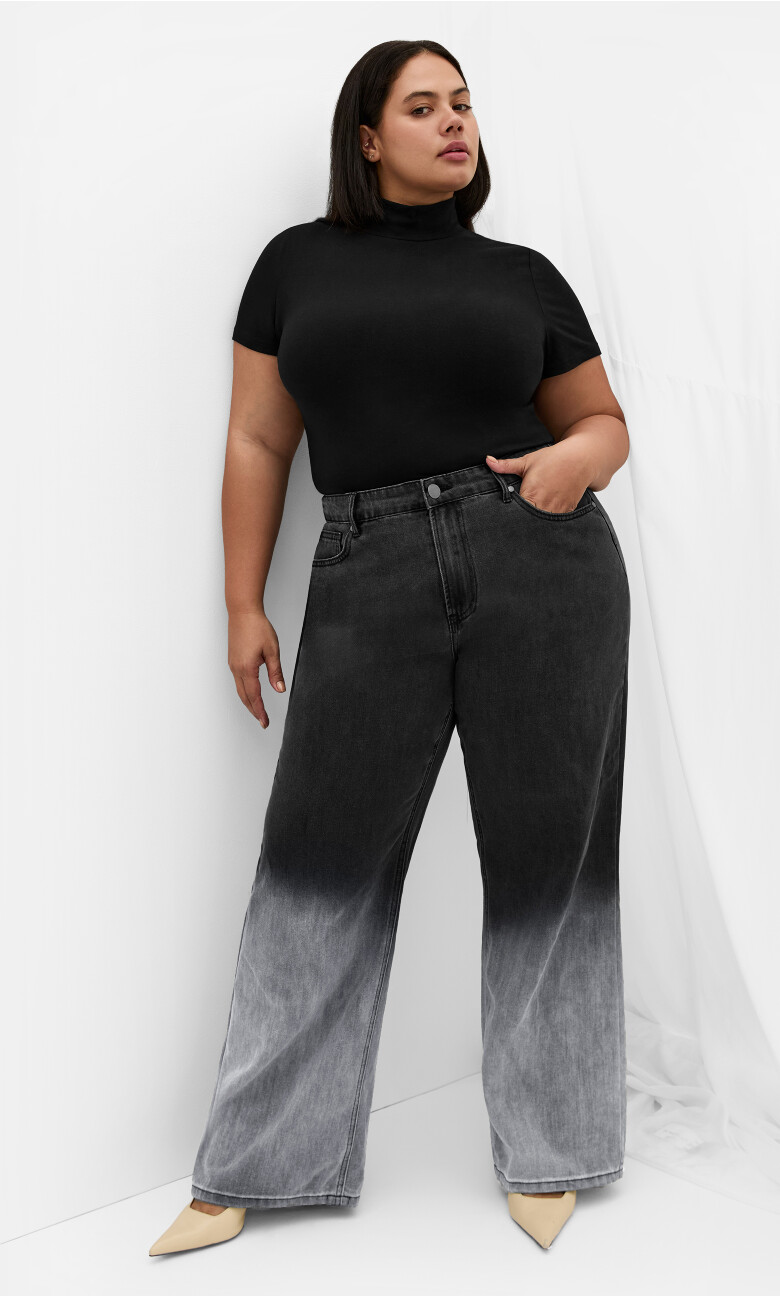 Harley Fit Ombre Wash Jean - grey wash