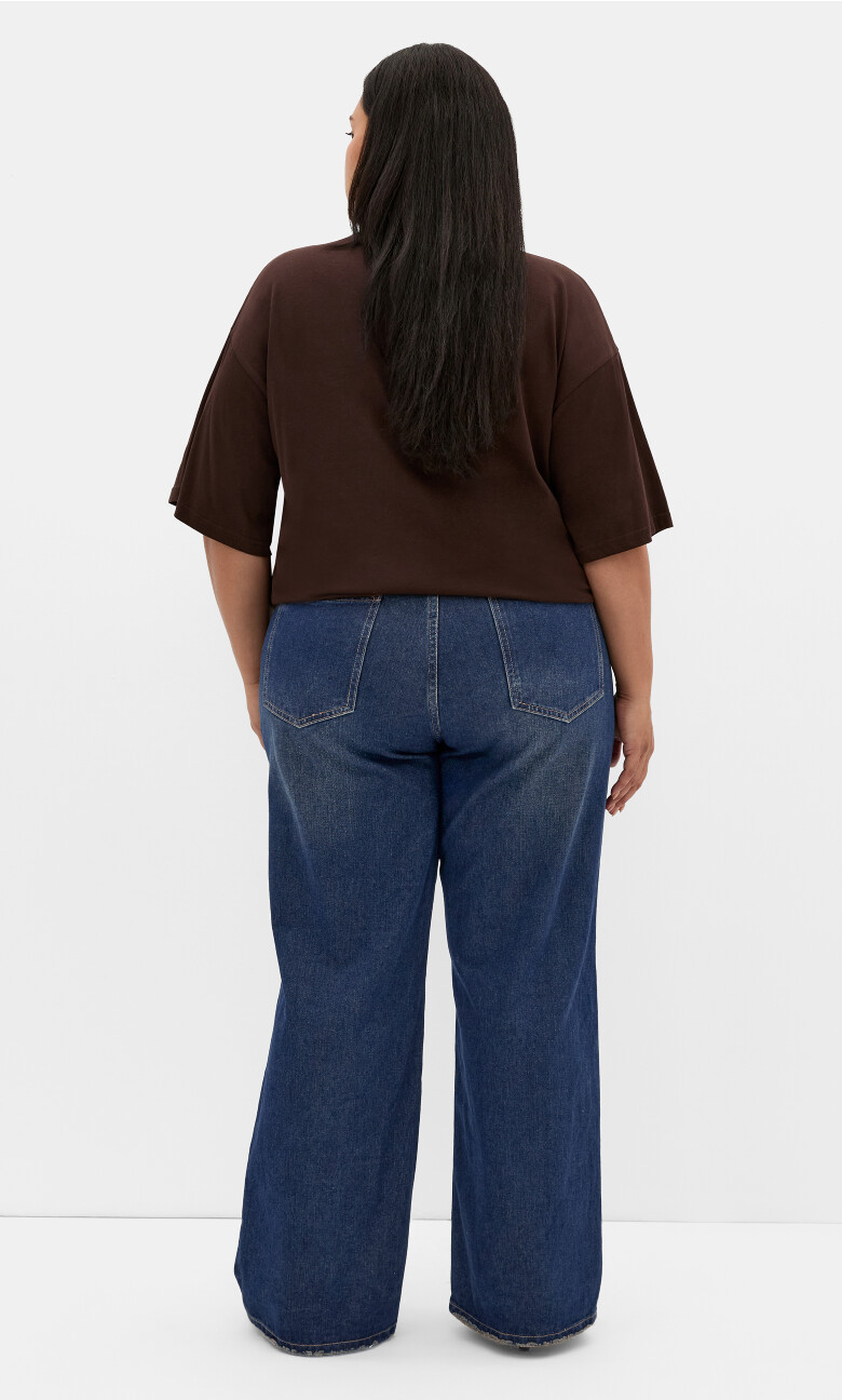 Harley Fit Talia Wide Leg Jean - dark wash