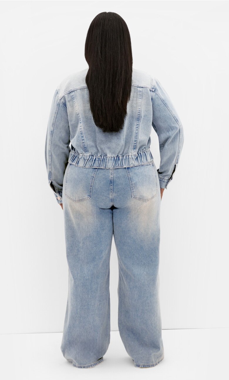 Harley Fit Talia Wide Leg Jean - mid wash