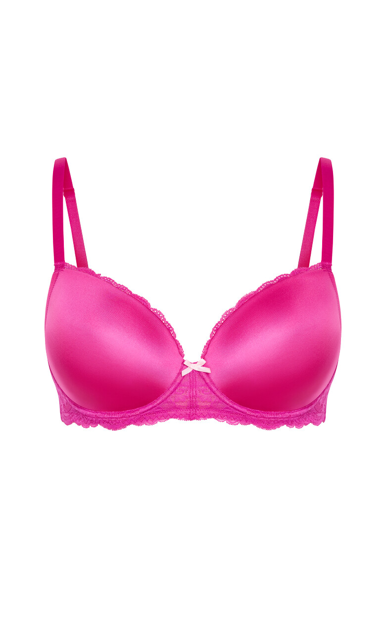 Hailey Demi T-Shirt Bra - cyclamen