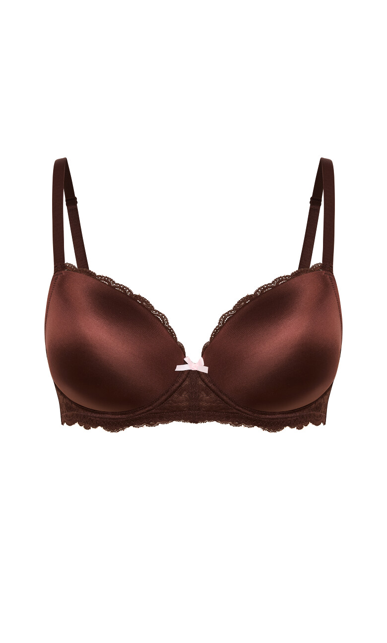 Hailey Demi T-Shirt Bra - ganache