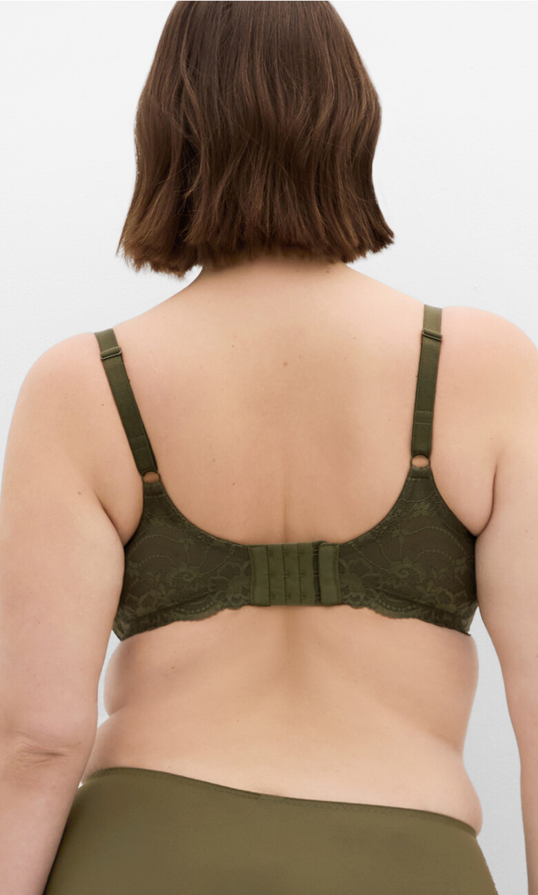 Hailey Demi T-Shirt Bra - olive