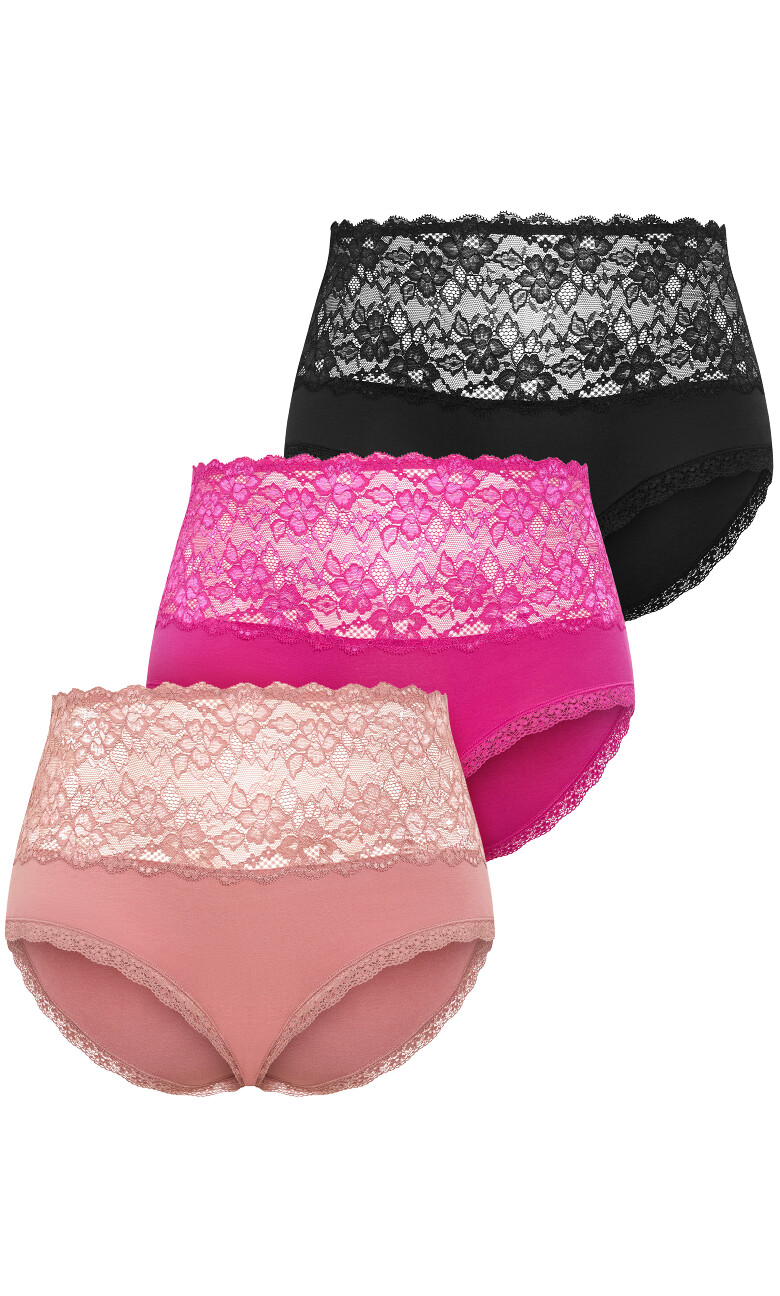 Iris 3 Pack Cotton Hi Brief - multi