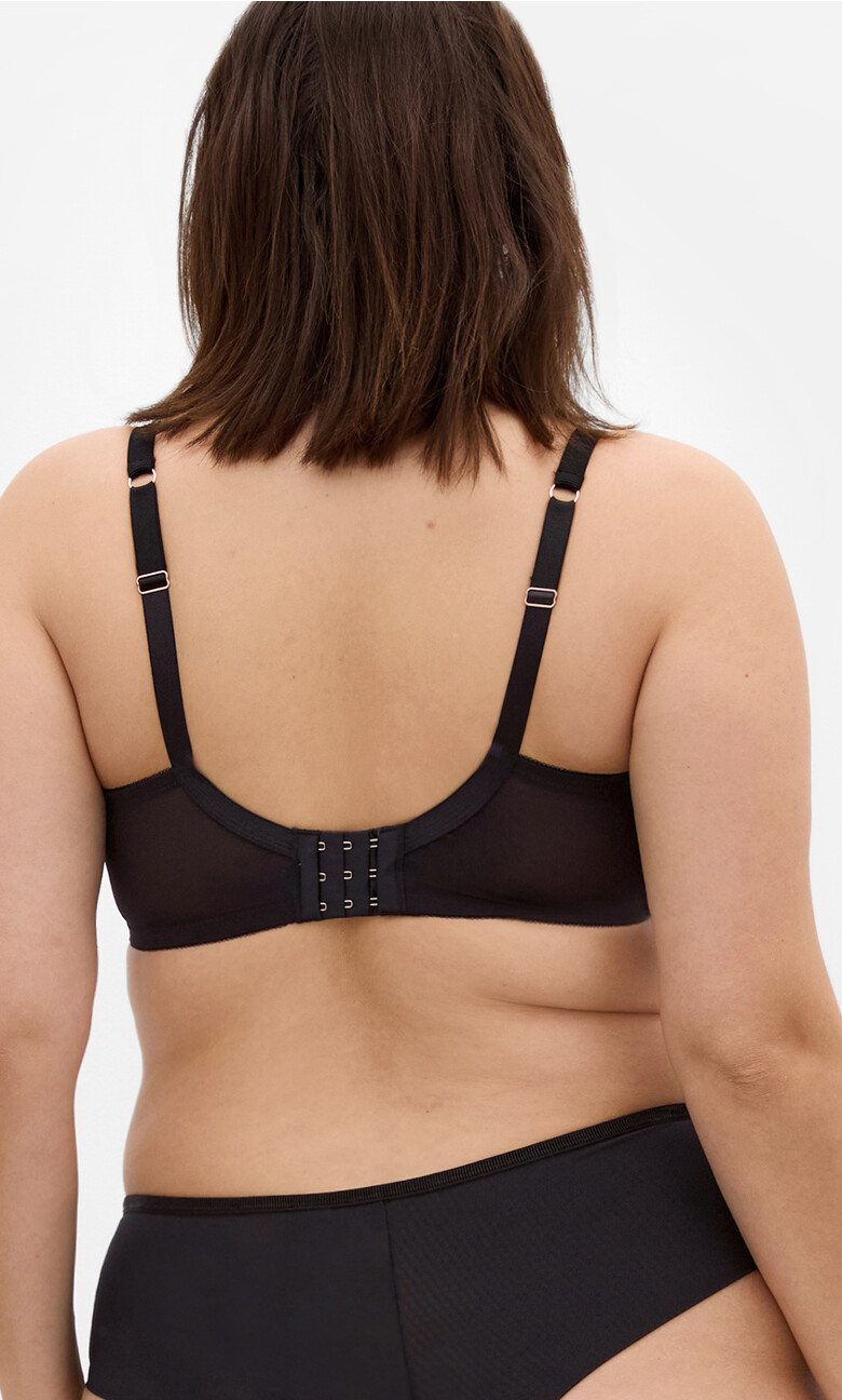 Flamenco Demi Underwire Bra - black pink