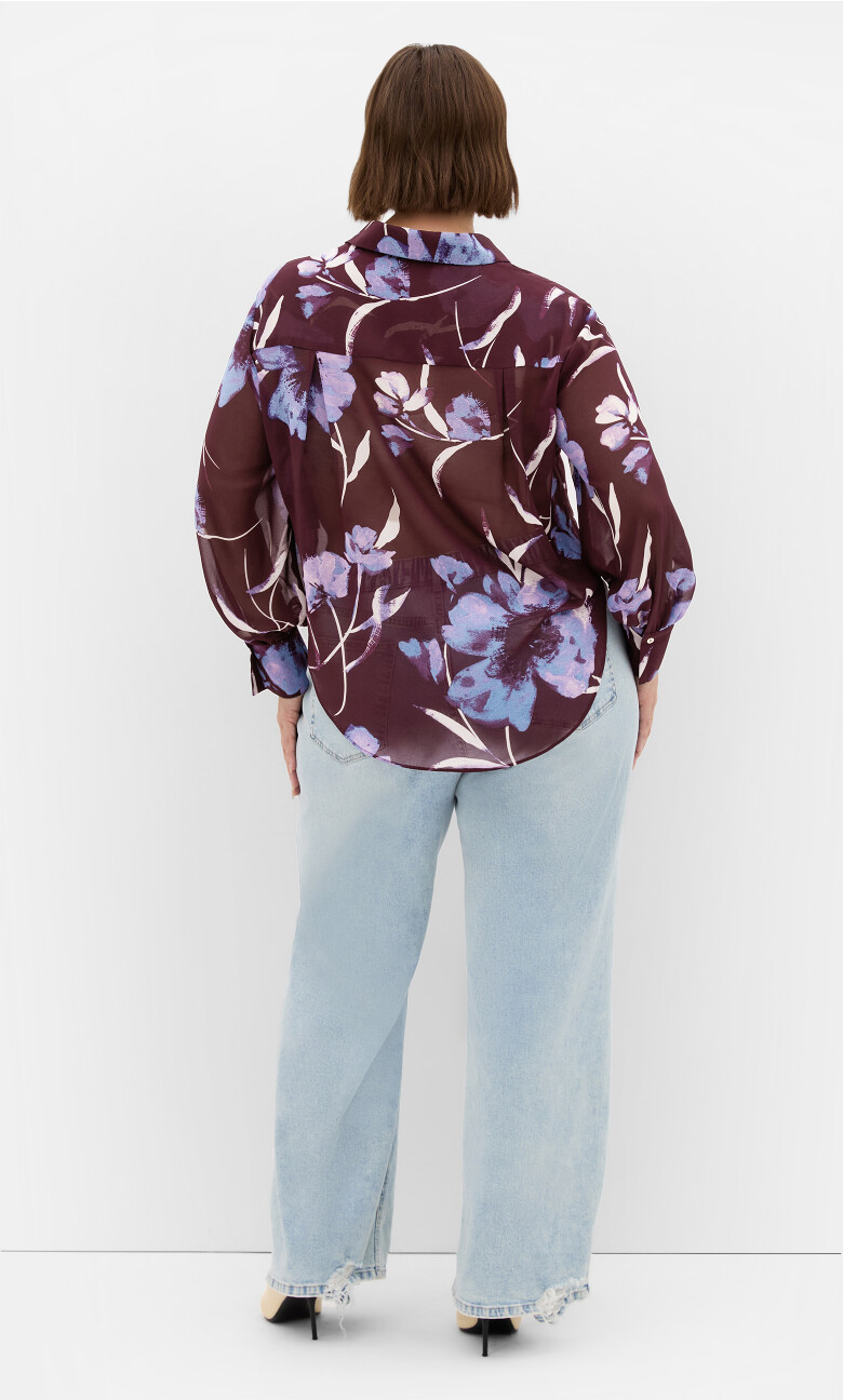 Jane Shirt - aubergine