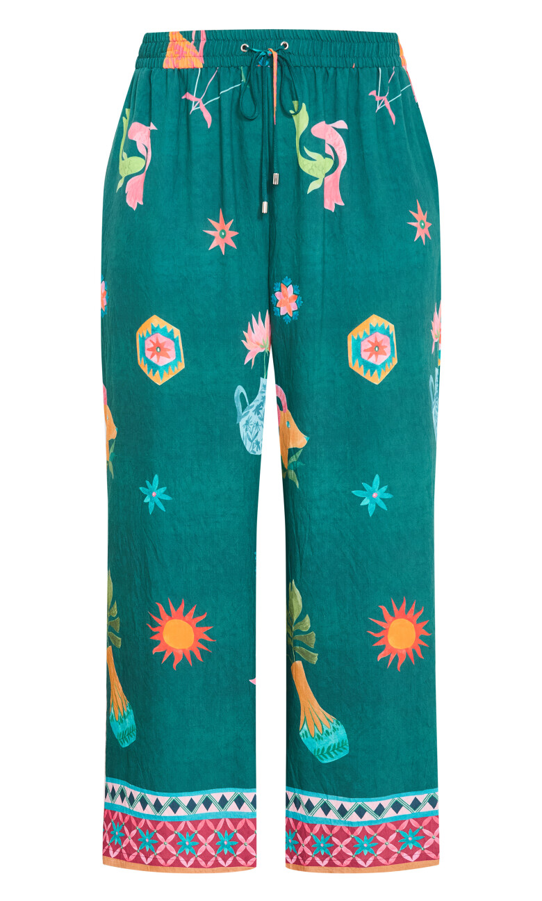 La Mont Wide Leg Pant - emerald