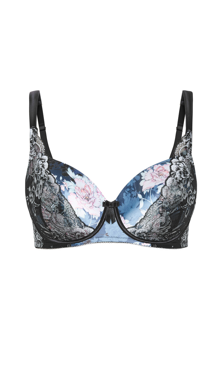 Winter Blossom Bra - silver blossom