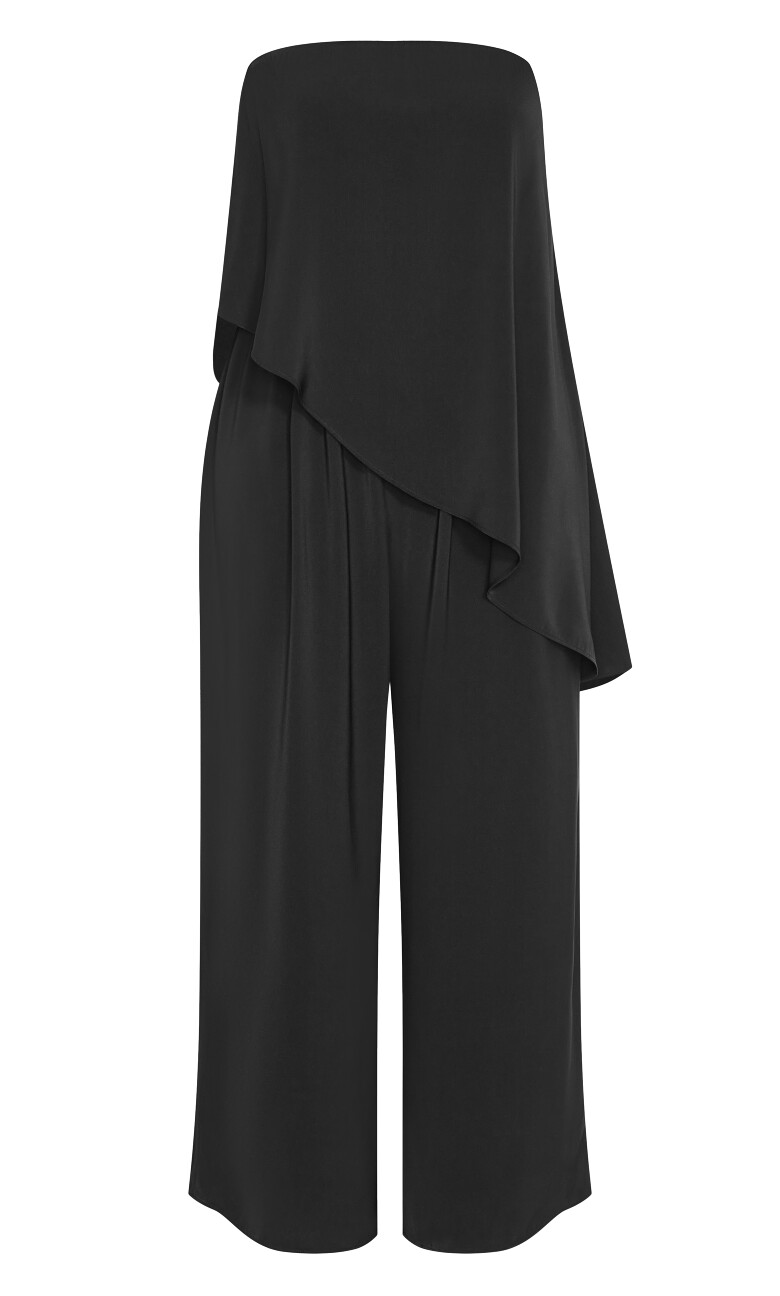 Skylar Strapless Jumpsuit - black