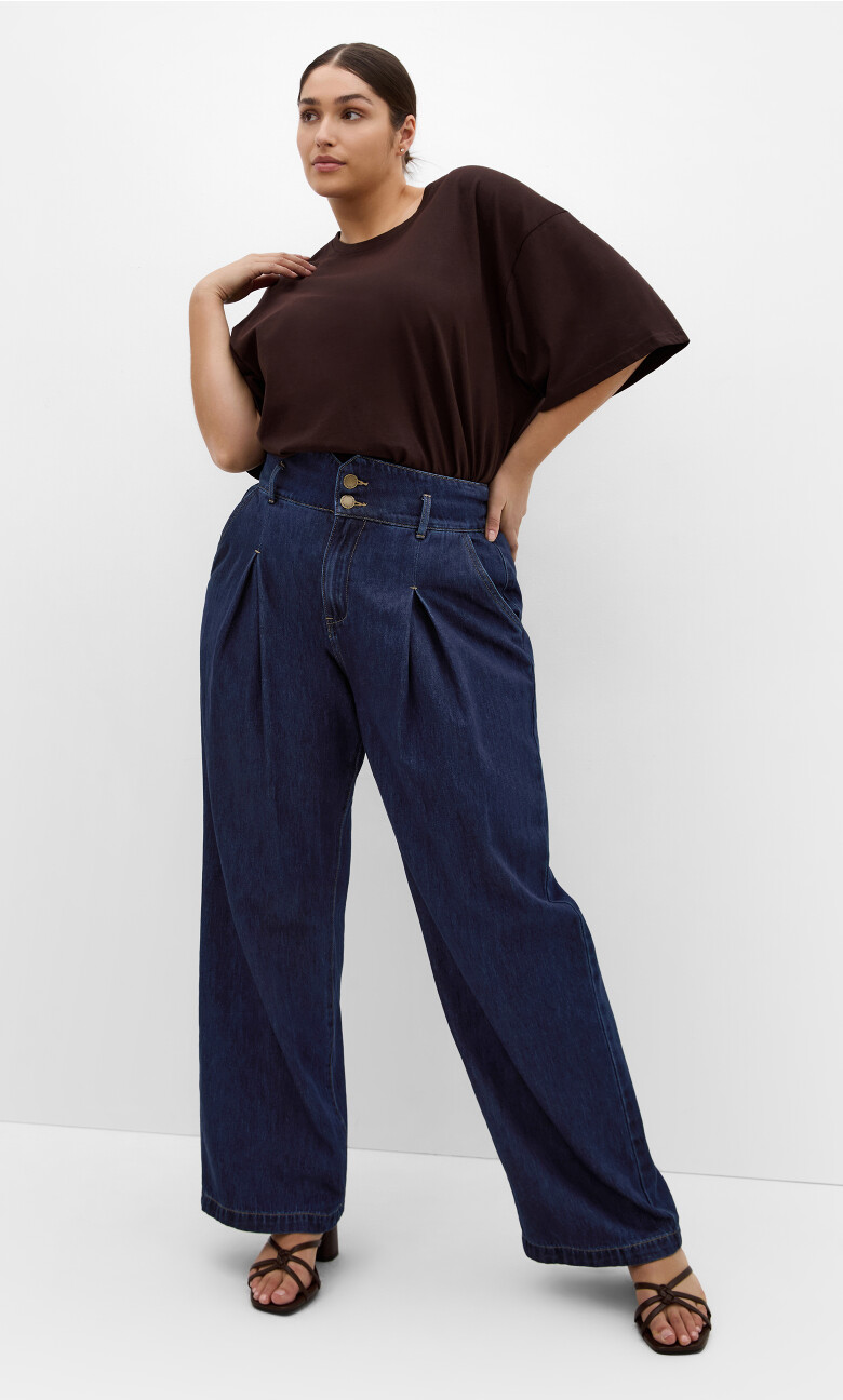 Harley Fit Corset Waist Jean - dark wash