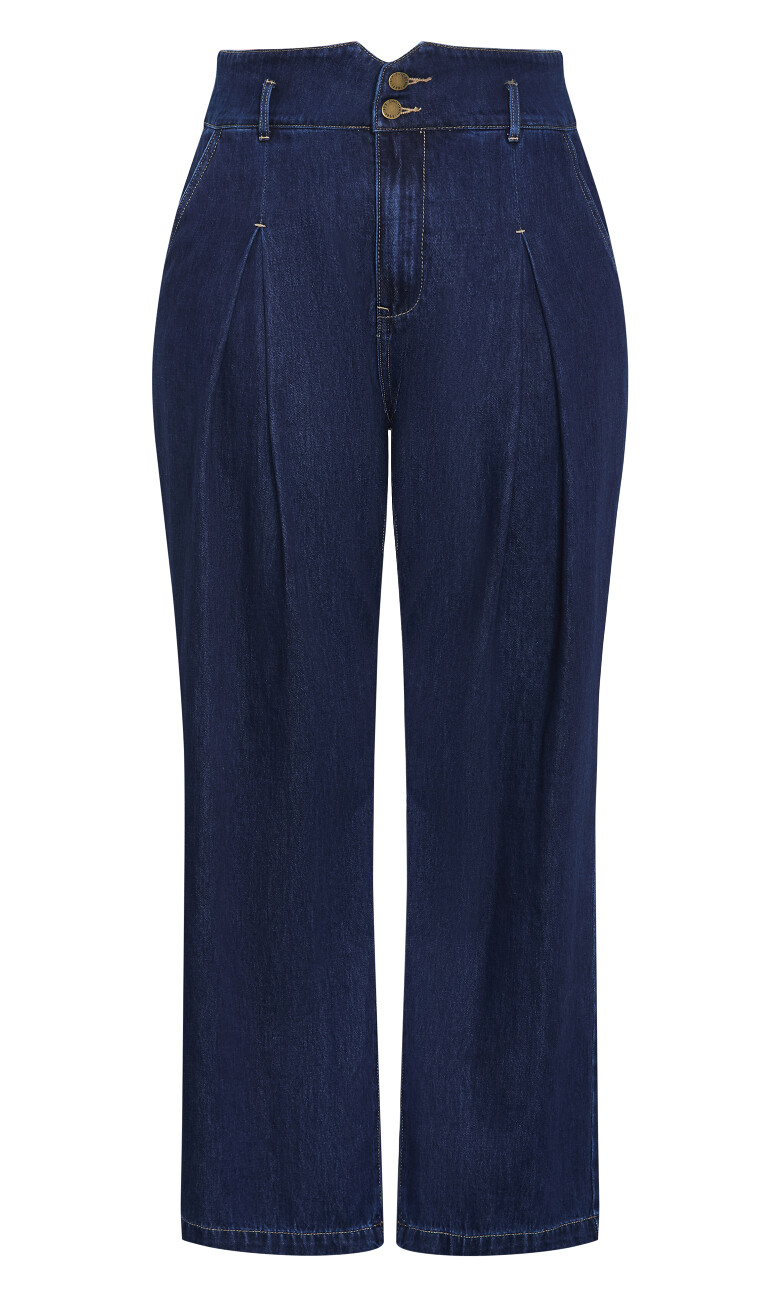 Harley Fit Corset Waist Jean - dark wash