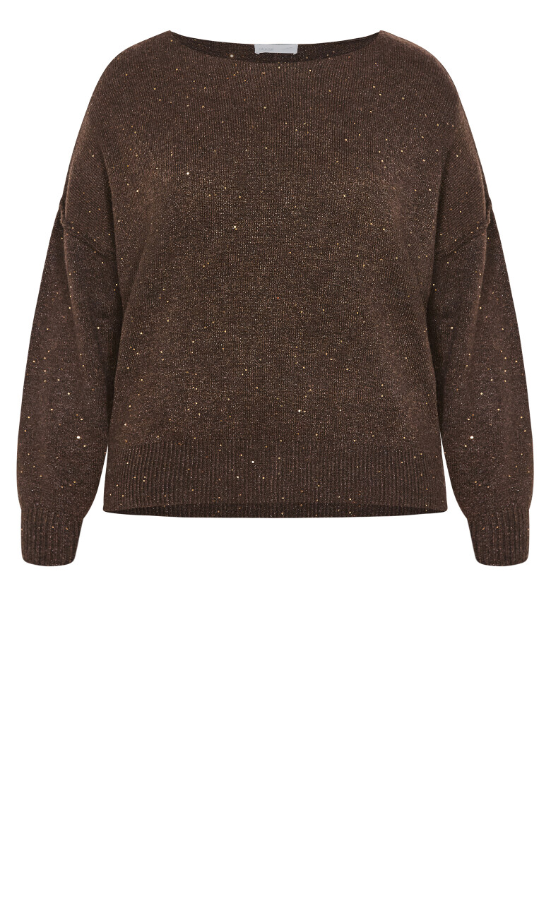 Lottie Knit Jumper - chocolate